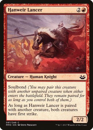 Hanweir Lancer [Modern Masters 2017] | Cards and Coasters CA