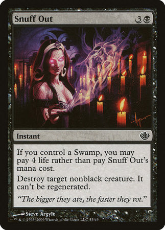 Snuff Out [Duel Decks: Garruk vs. Liliana] | Cards and Coasters CA