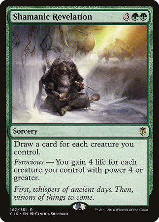Shamanic Revelation [Commander 2016] | Cards and Coasters CA