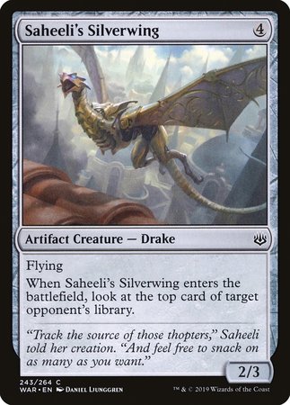 Saheeli's Silverwing [War of the Spark] | Cards and Coasters CA