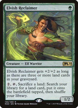 Elvish Reclaimer [Core Set 2020 Promos] | Cards and Coasters CA