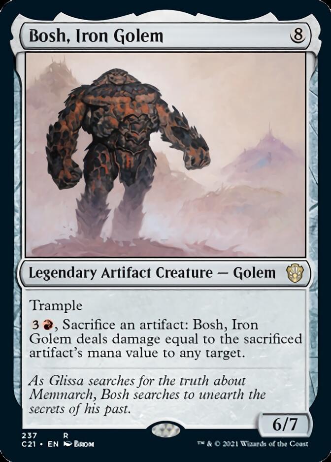 Bosh, Iron Golem [Commander 2021] | Cards and Coasters CA
