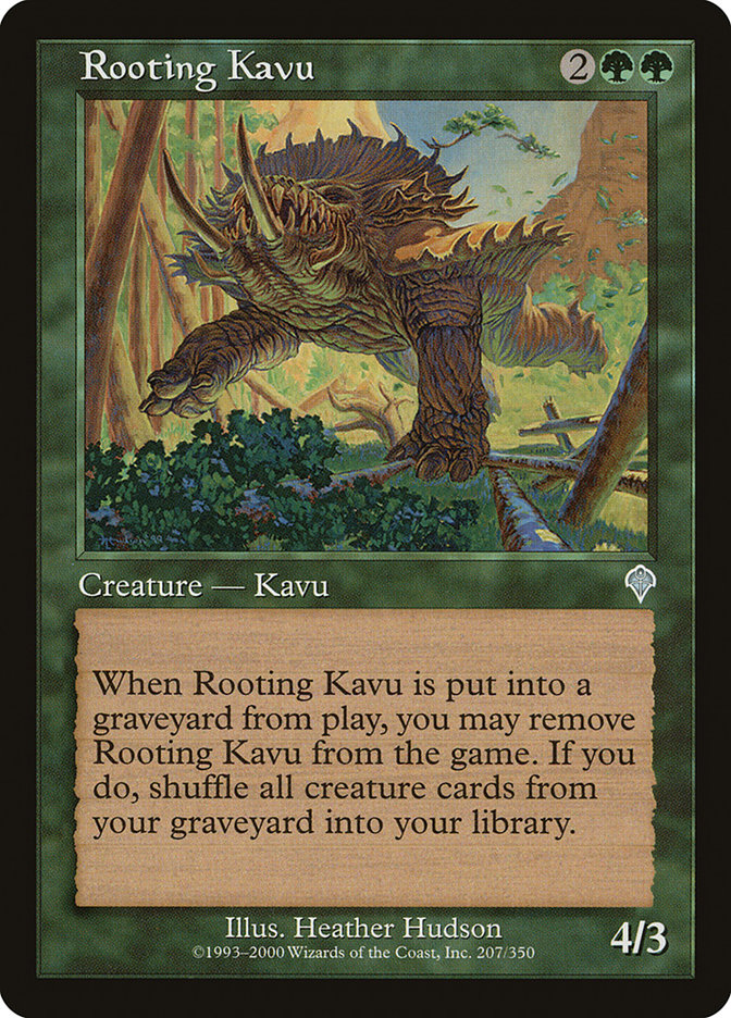 Rooting Kavu [Invasion] | Cards and Coasters CA