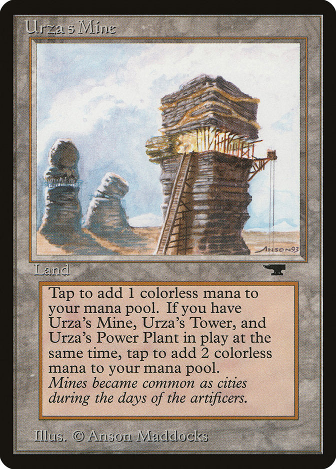 Urza's Mine (Sky Background) [Antiquities] | Cards and Coasters CA