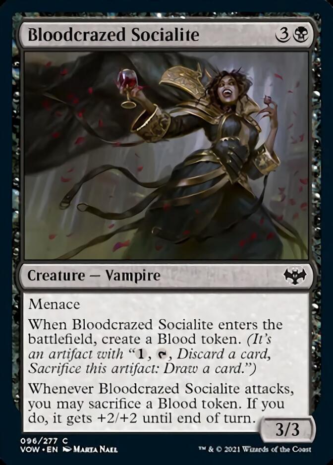 Bloodcrazed Socialite [Innistrad: Crimson Vow] | Cards and Coasters CA