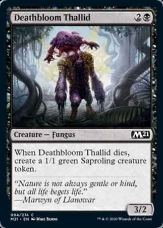 Deathbloom Thallid [Core Set 2021] | Cards and Coasters CA