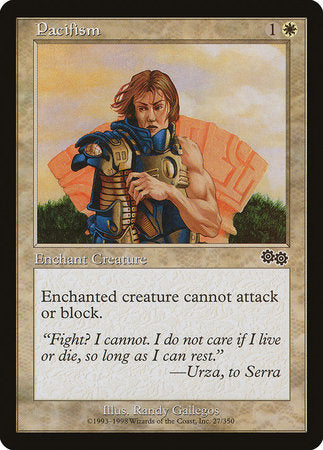 Pacifism [Urza's Saga] | Cards and Coasters CA