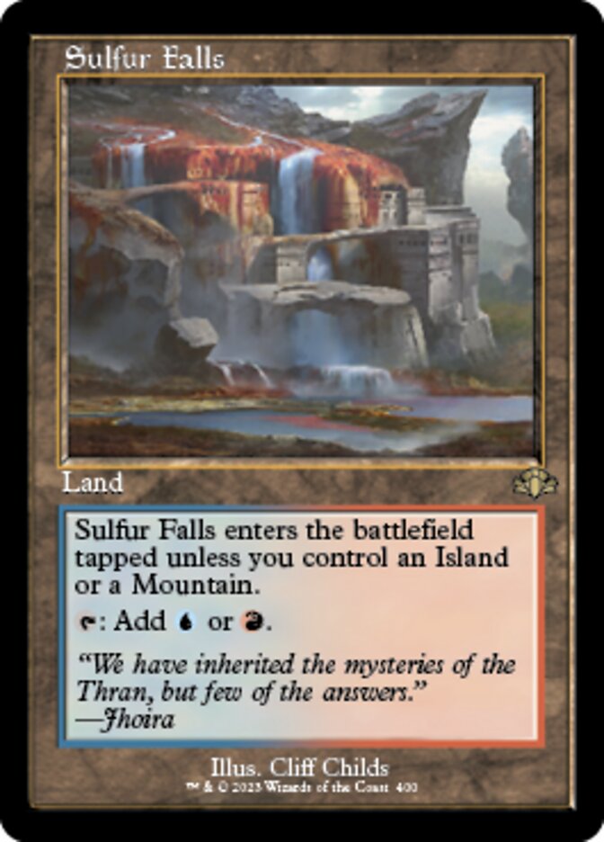 Sulfur Falls (Retro) [Dominaria Remastered] | Cards and Coasters CA