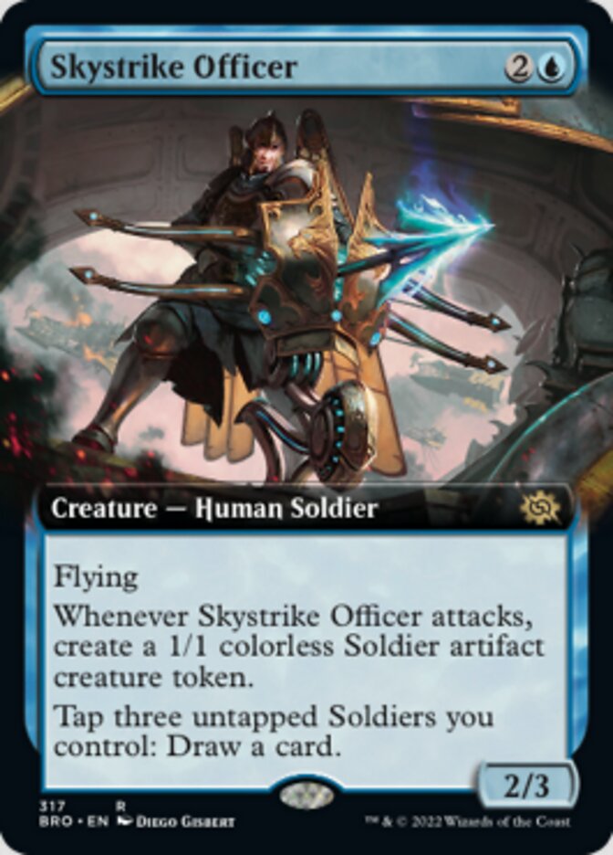 Skystrike Officer (Extended Art) [The Brothers' War] | Cards and Coasters CA