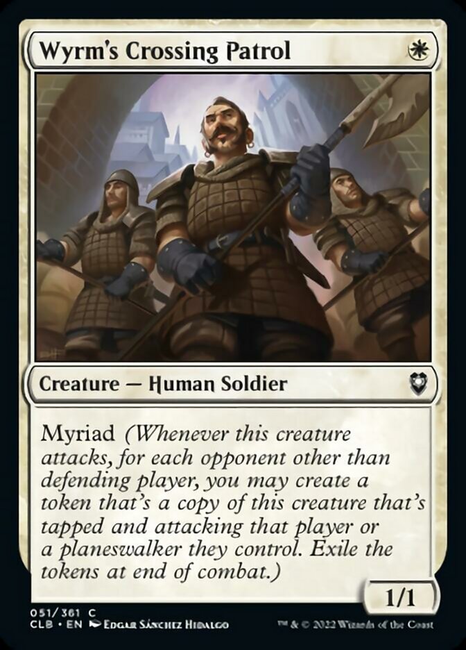 Wyrm's Crossing Patrol [Commander Legends: Battle for Baldur's Gate] | Cards and Coasters CA