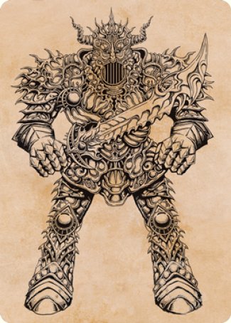 Iron Golem (Showcase) Art Card [Dungeons & Dragons: Adventures in the Forgotten Realms Art Series] | Cards and Coasters CA