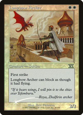 Longbow Archer [Friday Night Magic 2000] | Cards and Coasters CA