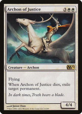 Archon of Justice [Magic 2012] | Cards and Coasters CA