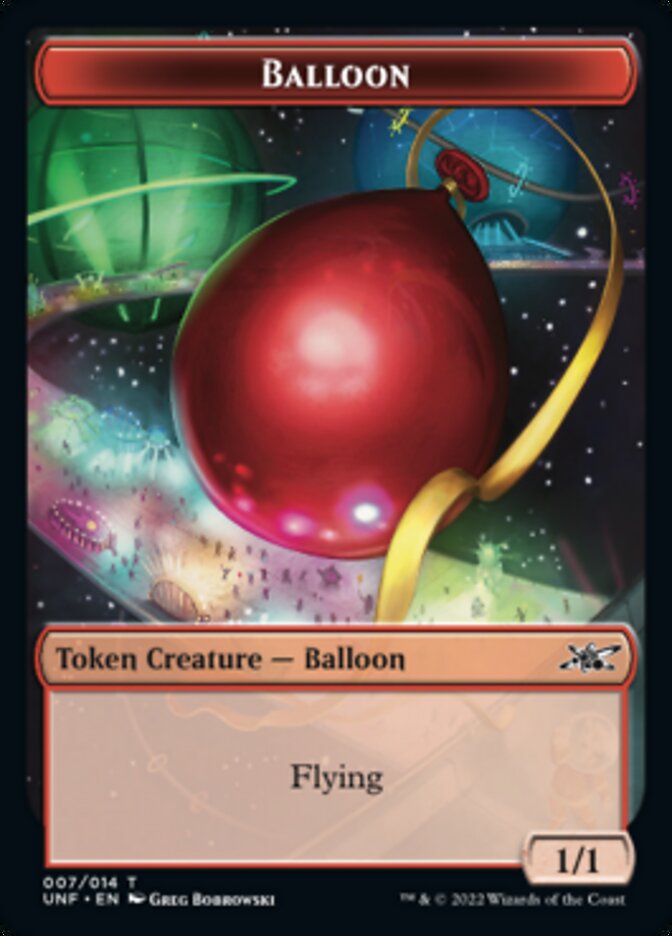 Balloon Token [Unfinity Tokens] | Cards and Coasters CA