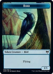 Bird (005) // Soldier Double-sided Token [Kaldheim Commander Tokens] | Cards and Coasters CA