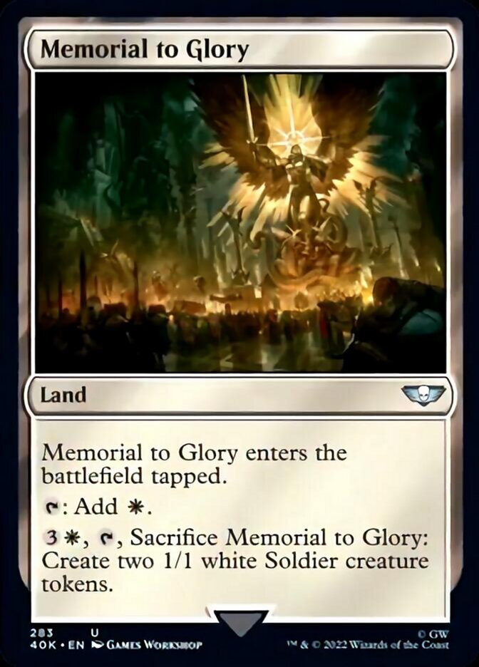 Memorial to Glory [Universes Beyond: Warhammer 40,000] | Cards and Coasters CA