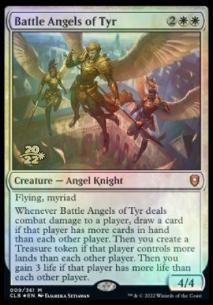 Battle Angels of Tyr [Commander Legends: Battle for Baldur's Gate Prerelease Promos] | Cards and Coasters CA