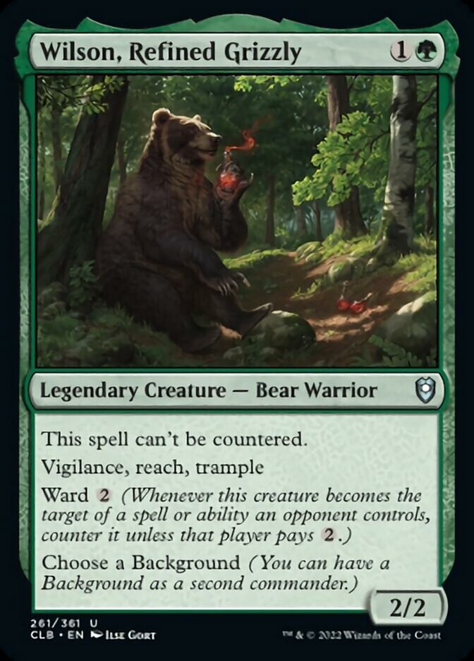 Wilson, Refined Grizzly [Commander Legends: Battle for Baldur's Gate] | Cards and Coasters CA