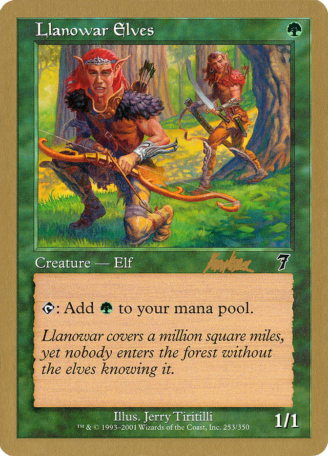 Llanowar Elves (Brian Kibler) [World Championship Decks 2002] | Cards and Coasters CA