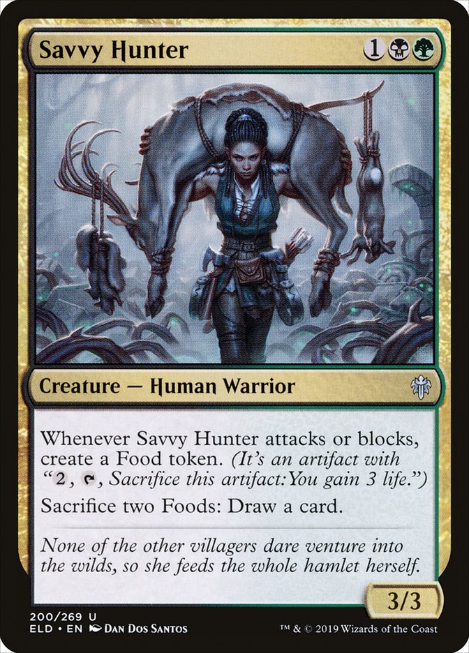 Savvy Hunter [Throne of Eldraine] | Cards and Coasters CA