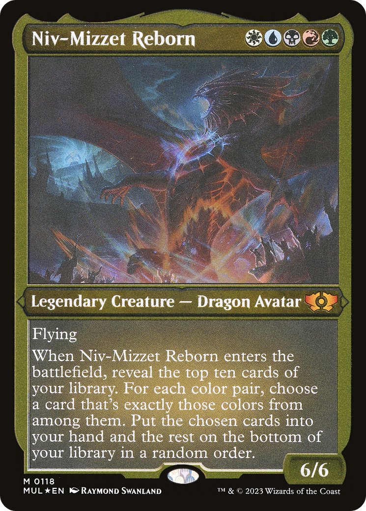 Niv-Mizzet Reborn (Foil Etched) [Multiverse Legends] | Cards and Coasters CA