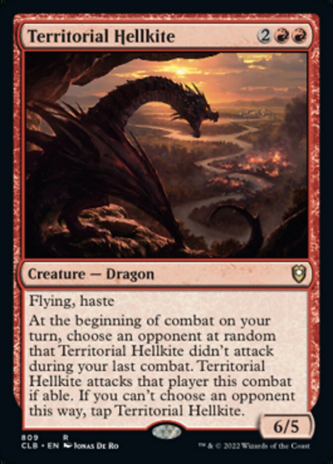 Territorial Hellkite [Commander Legends: Battle for Baldur's Gate] | Cards and Coasters CA