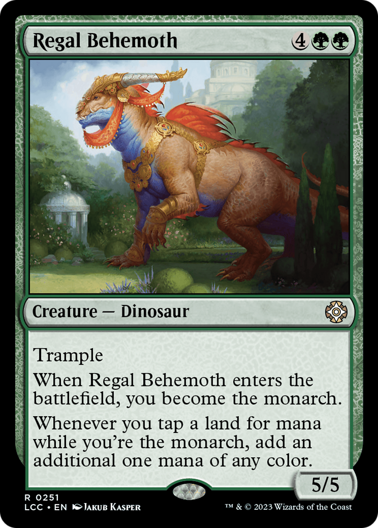 Regal Behemoth [The Lost Caverns of Ixalan Commander] | Cards and Coasters CA