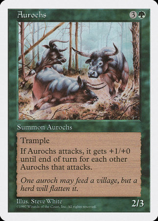 Aurochs [Fifth Edition] | Cards and Coasters CA
