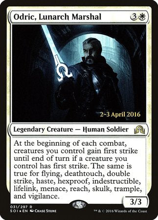 Odric, Lunarch Marshal [Shadows over Innistrad Promos] | Cards and Coasters CA