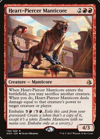 Heart-Piercer Manticore [Amonkhet] | Cards and Coasters CA