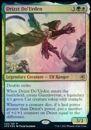 Drizzt Do'Urden [Dungeons & Dragons: Adventures in the Forgotten Realms Prerelease Promos] | Cards and Coasters CA