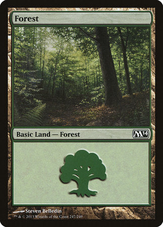 Forest (247) [Magic 2014] | Cards and Coasters CA