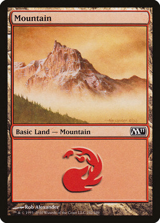 Mountain (242) [Magic 2011] | Cards and Coasters CA