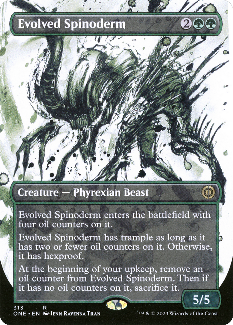 Evolved Spinoderm (Borderless Ichor) [Phyrexia: All Will Be One] | Cards and Coasters CA
