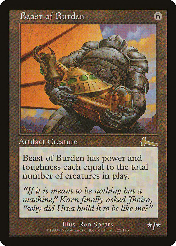 Beast of Burden [Urza's Legacy] | Cards and Coasters CA
