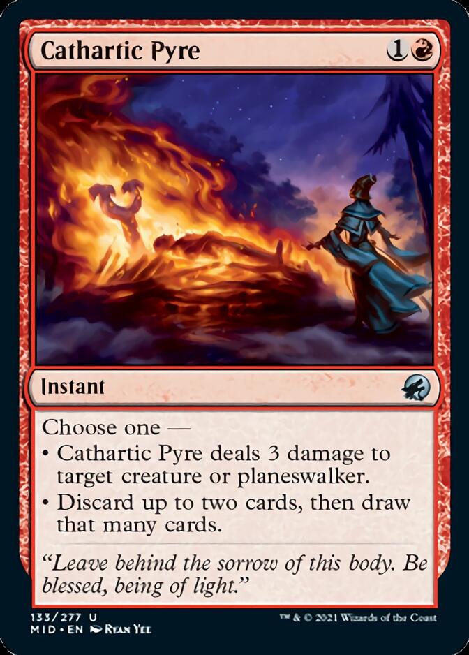 Cathartic Pyre [Innistrad: Midnight Hunt] | Cards and Coasters CA