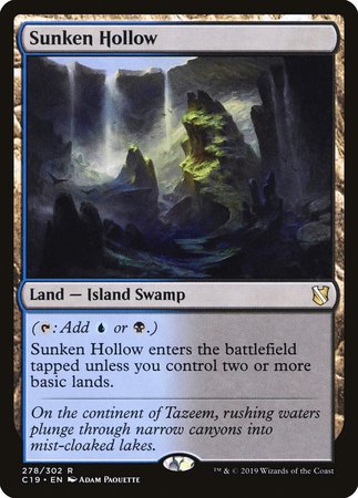 Sunken Hollow [Commander 2019] | Cards and Coasters CA