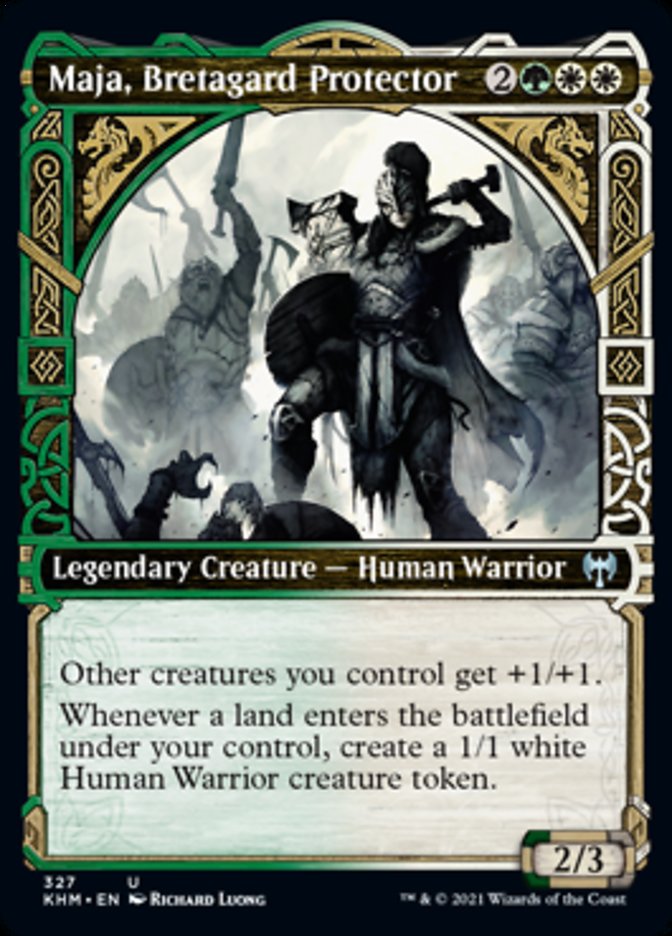 Maja, Bretagard Protector (Showcase) [Kaldheim] | Cards and Coasters CA