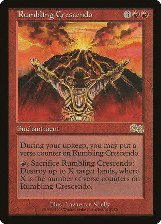 Rumbling Crescendo [Urza's Saga] | Cards and Coasters CA