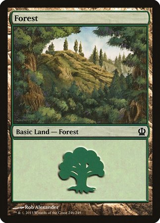 Forest (246) [Theros] | Cards and Coasters CA