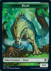 Beast (011) // Insect Token [Commander 2021 Tokens] | Cards and Coasters CA