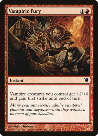 Vampiric Fury [Innistrad] | Cards and Coasters CA