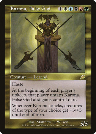 Karona, False God [Scourge] | Cards and Coasters CA
