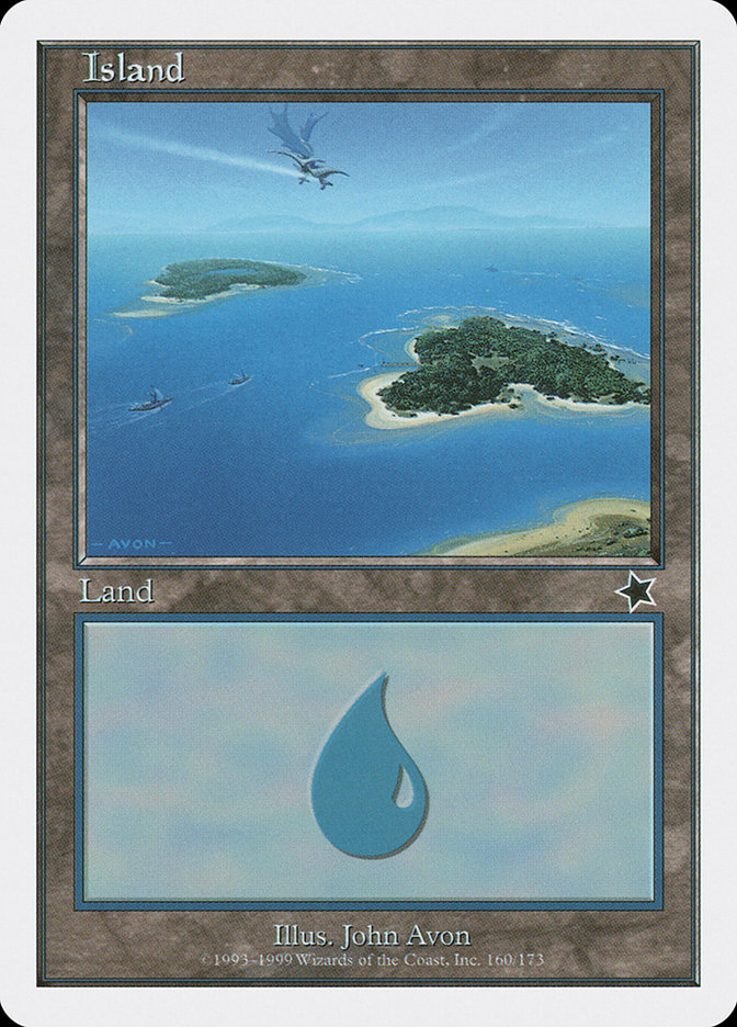 Island (160) [Starter 1999] | Cards and Coasters CA