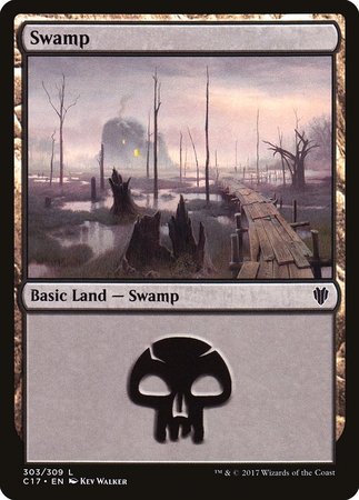 Swamp (303) [Commander 2017] | Cards and Coasters CA