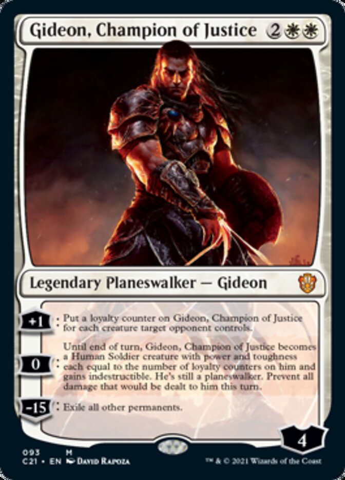 Gideon, Champion of Justice [Commander 2021] | Cards and Coasters CA
