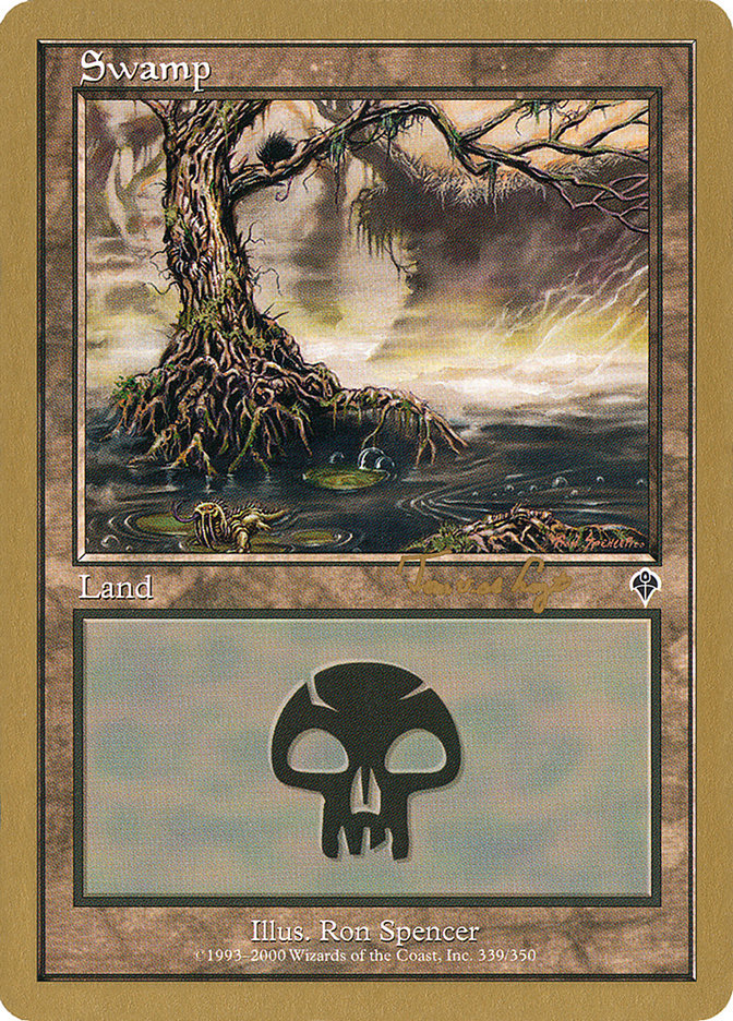 Swamp (tvdl339) (Tom van de Logt) [World Championship Decks 2001] | Cards and Coasters CA