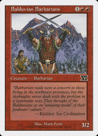 Balduvian Barbarians [Classic Sixth Edition] | Cards and Coasters CA