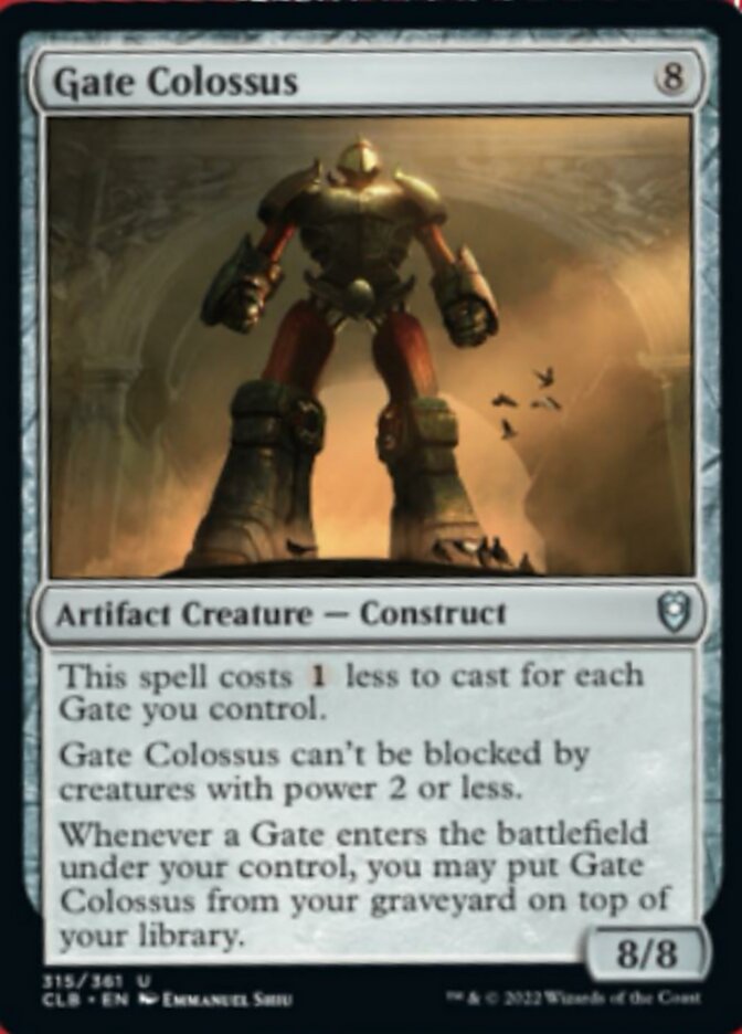 Gate Colossus [Commander Legends: Battle for Baldur's Gate] | Cards and Coasters CA