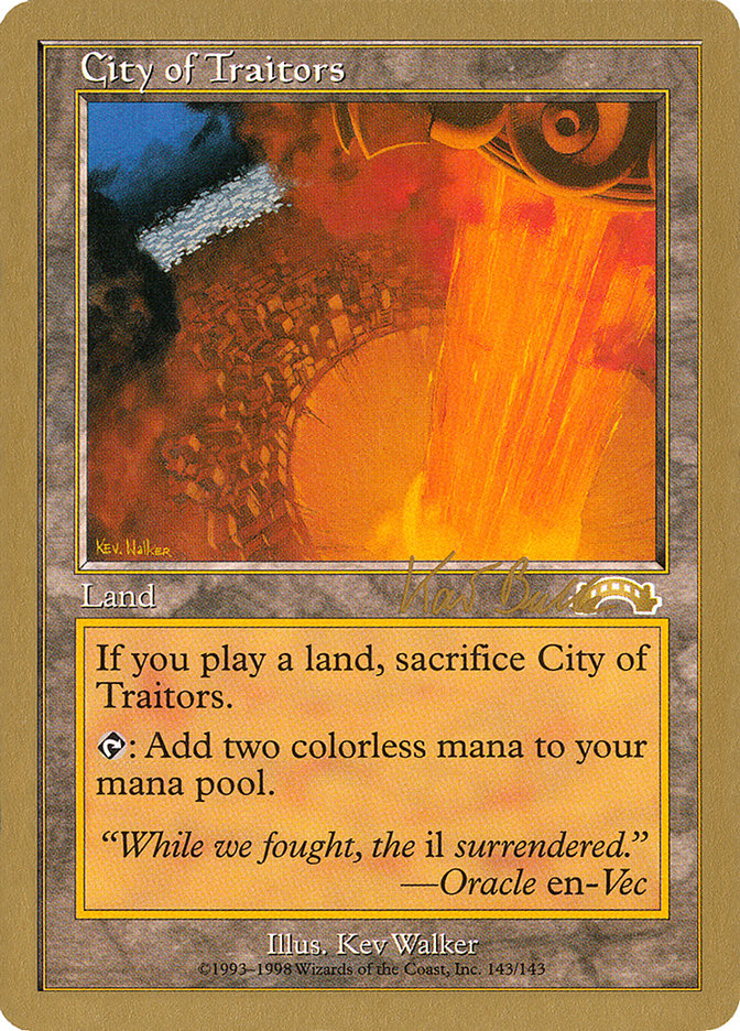 City of Traitors (Kai Budde) [World Championship Decks 1999] | Cards and Coasters CA